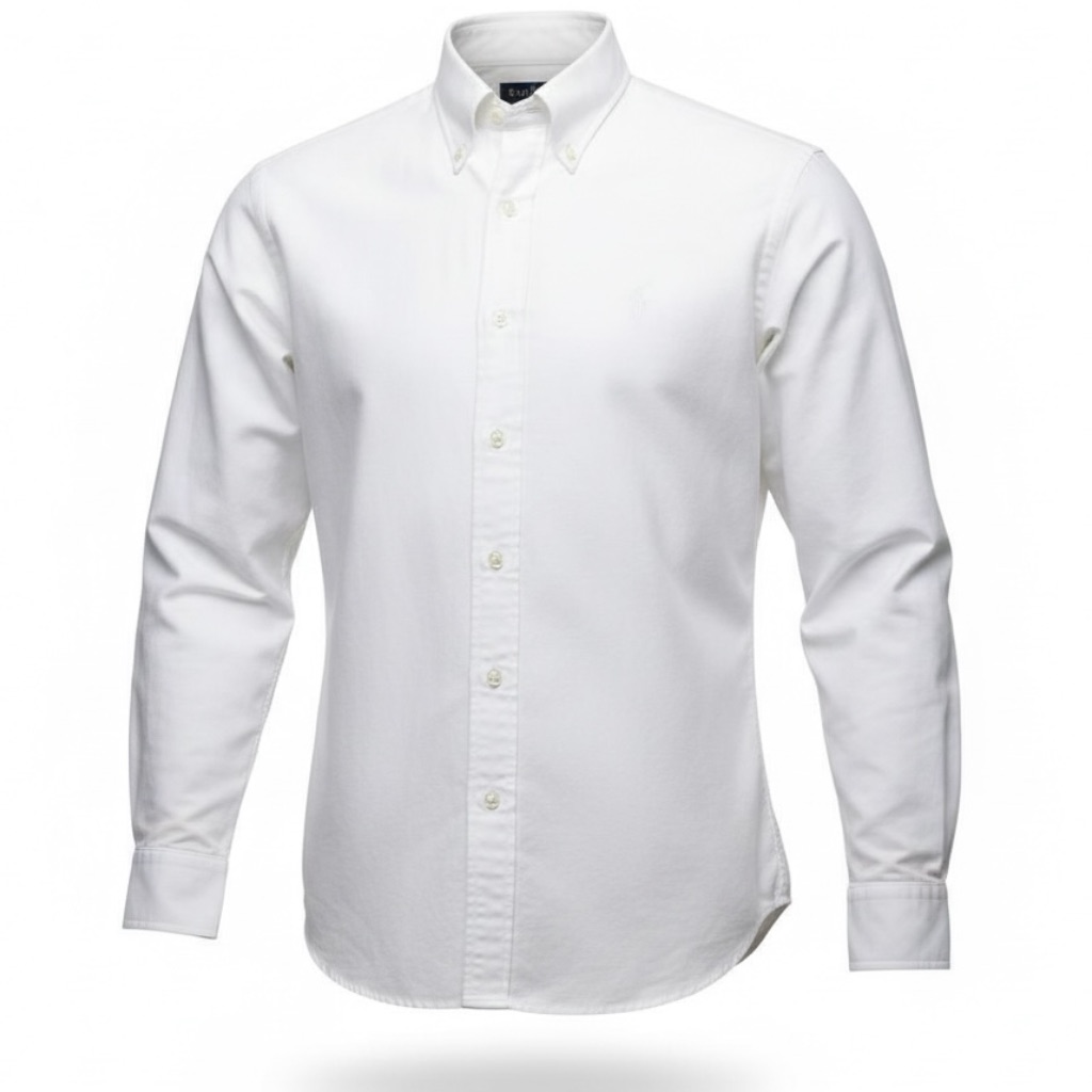 Ralph Lauren Yarmouth White Button Down Shirt Rare White Pony Logo Cotton